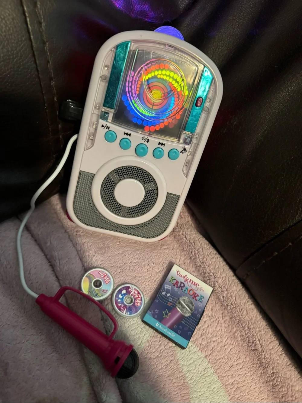 My Life Doll Karaoke machine lights up & microphone works